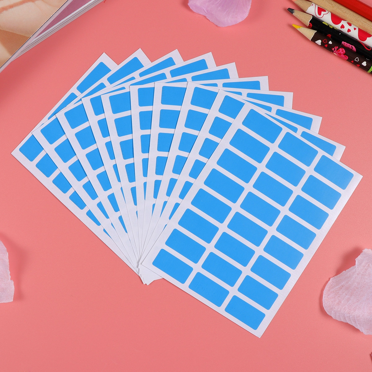 Home Office Organization - 6Pcs Rectangular Color Coding Stickers Strong