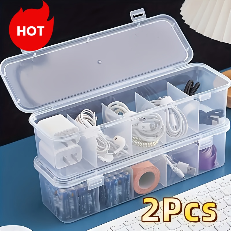 Home Office Organization - 2Pcs Large Cable Management Box with
