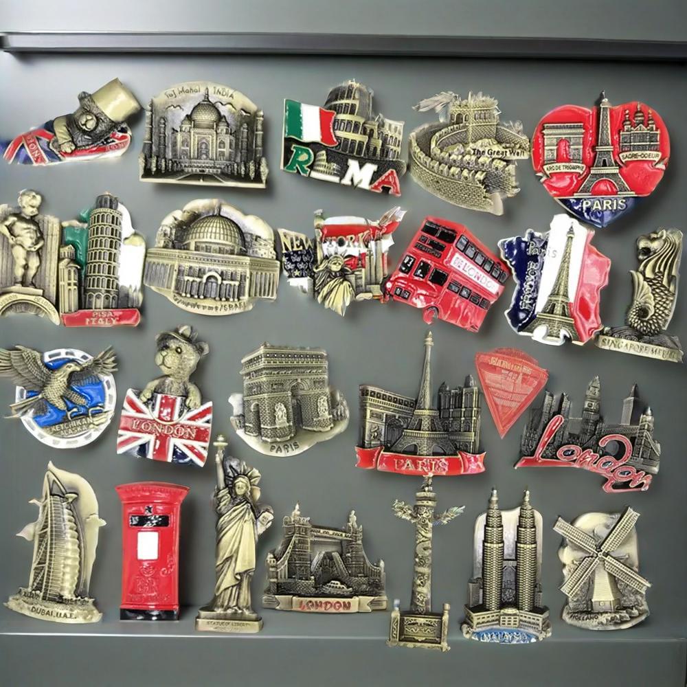 Home Office London - Metal Fridge Magnet Refrigerator USA Alaska