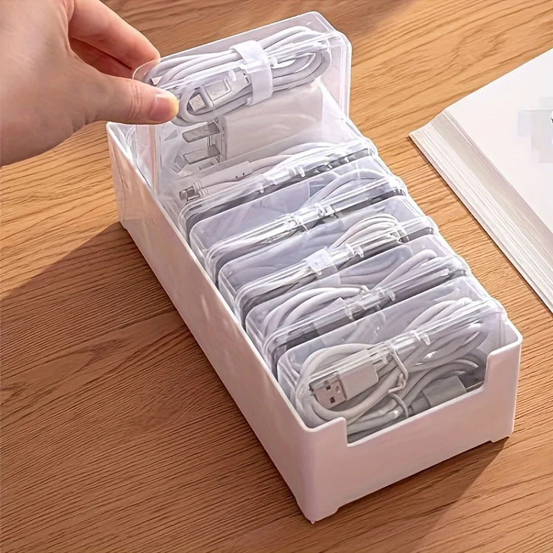 Data Cable Storage Box with 7  - огляд і ціна Home Office Organization