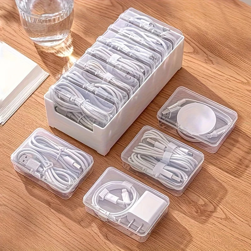 Data Cable Storage Box with 7  - огляд і ціна Home Office Organization