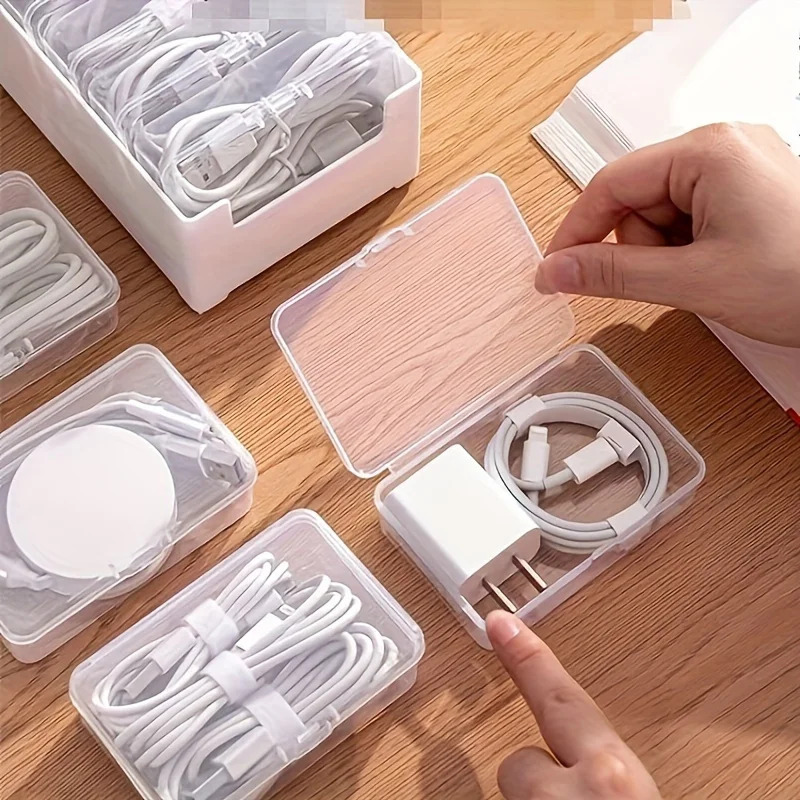 Data Cable Storage Box with 7  - огляд і ціна Home Office Organization