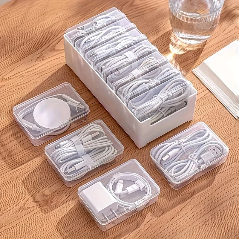 Data Cable Storage Box with 7  - огляд і ціна Home Office Organization