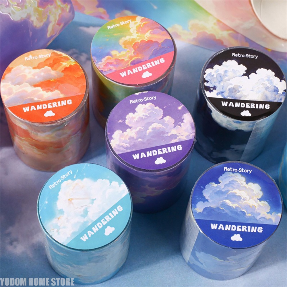 50mm X 2m PET Sky Clouds Tape  - огляд і ціна Home Office 2M X 2M