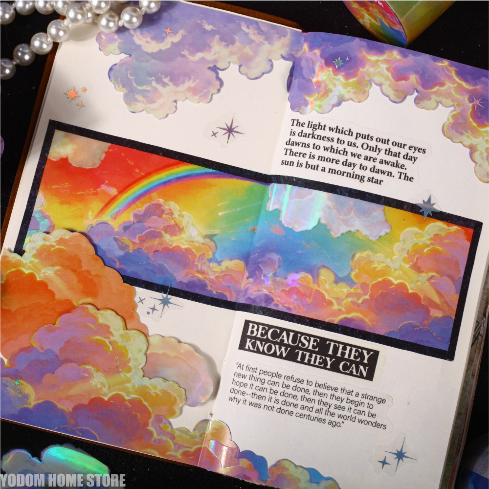 50mm X 2m PET Sky Clouds Tape  - огляд і ціна Home Office 2M X 2M