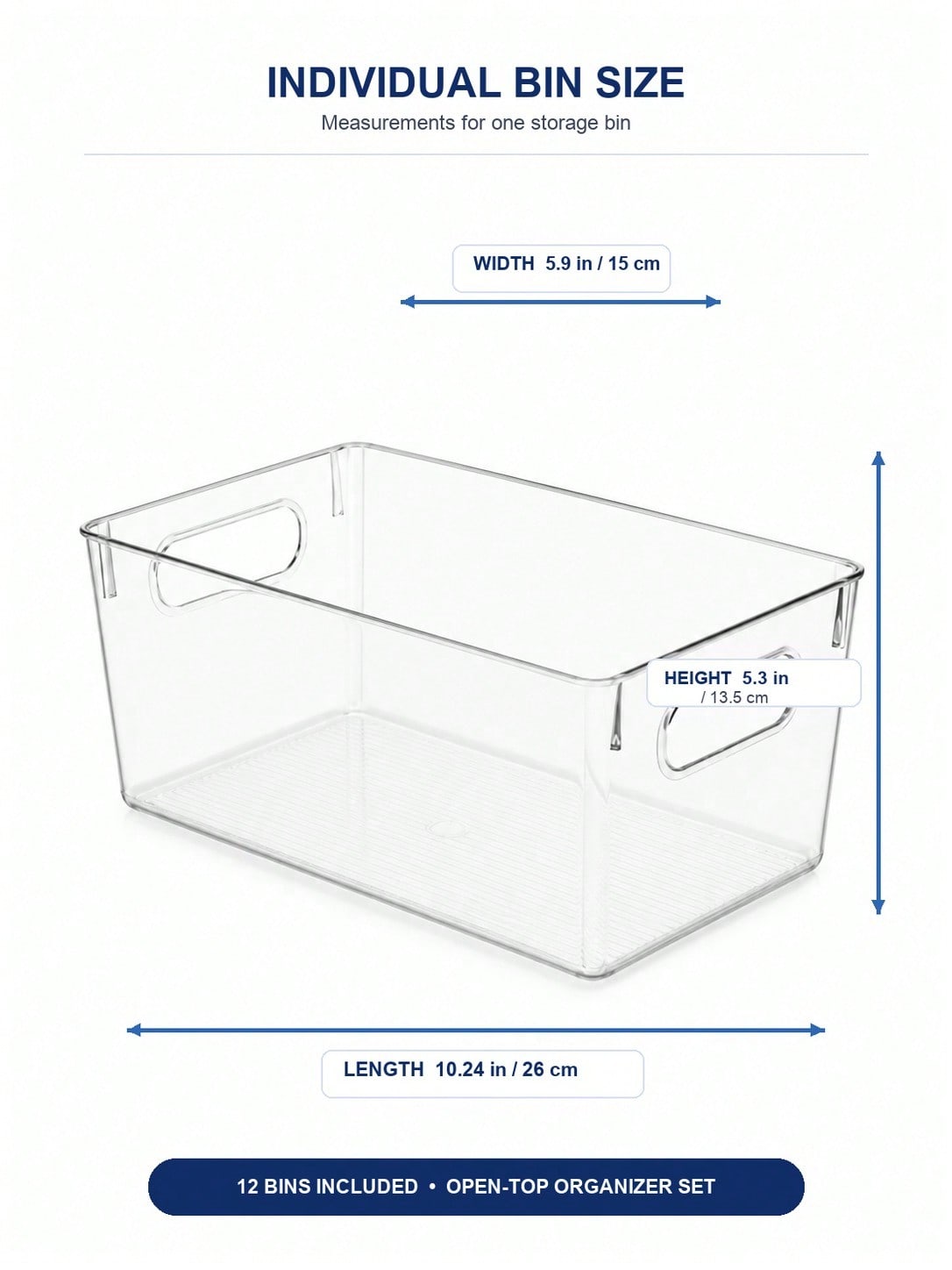 12-Pack Clear Storage Bins wit - огляд і ціна Home Office Organization