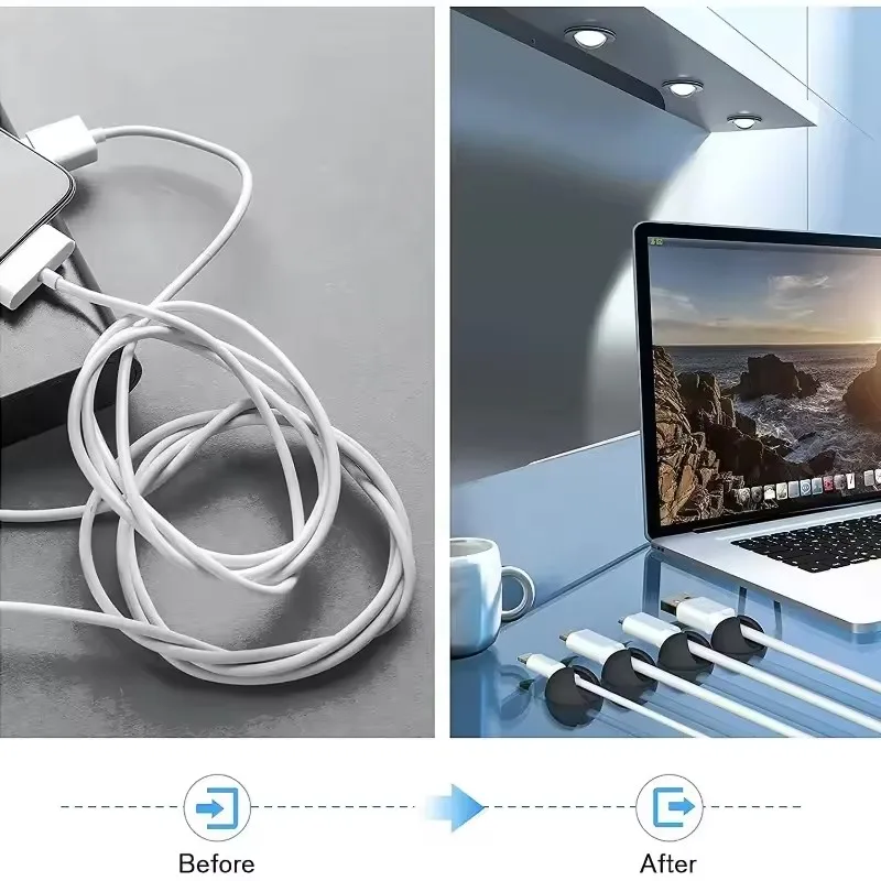 5/50Pcs Cable Clip Winder Orga - огляд і ціна Home Office Organization