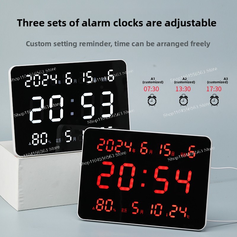 Digital Wall Clock with LED Di - огляд і ціна Home Office Updates