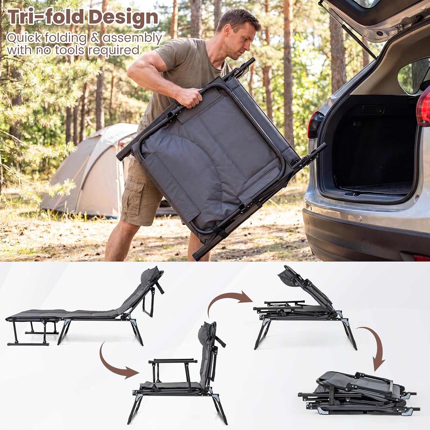 Folding Patio Lounge Chair Set - огляд і ціна Home Office Headset