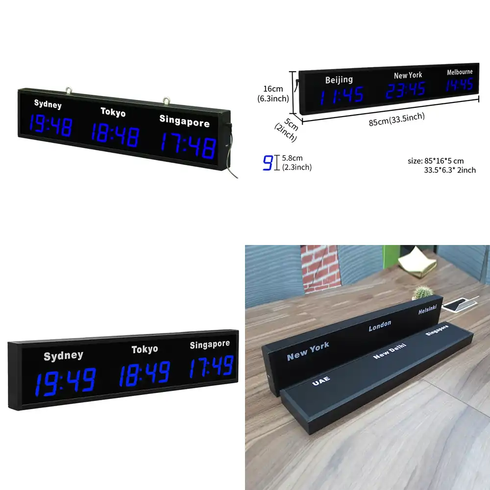 CP034 Digital World Wall Clock - огляд і ціна Home Office Updates