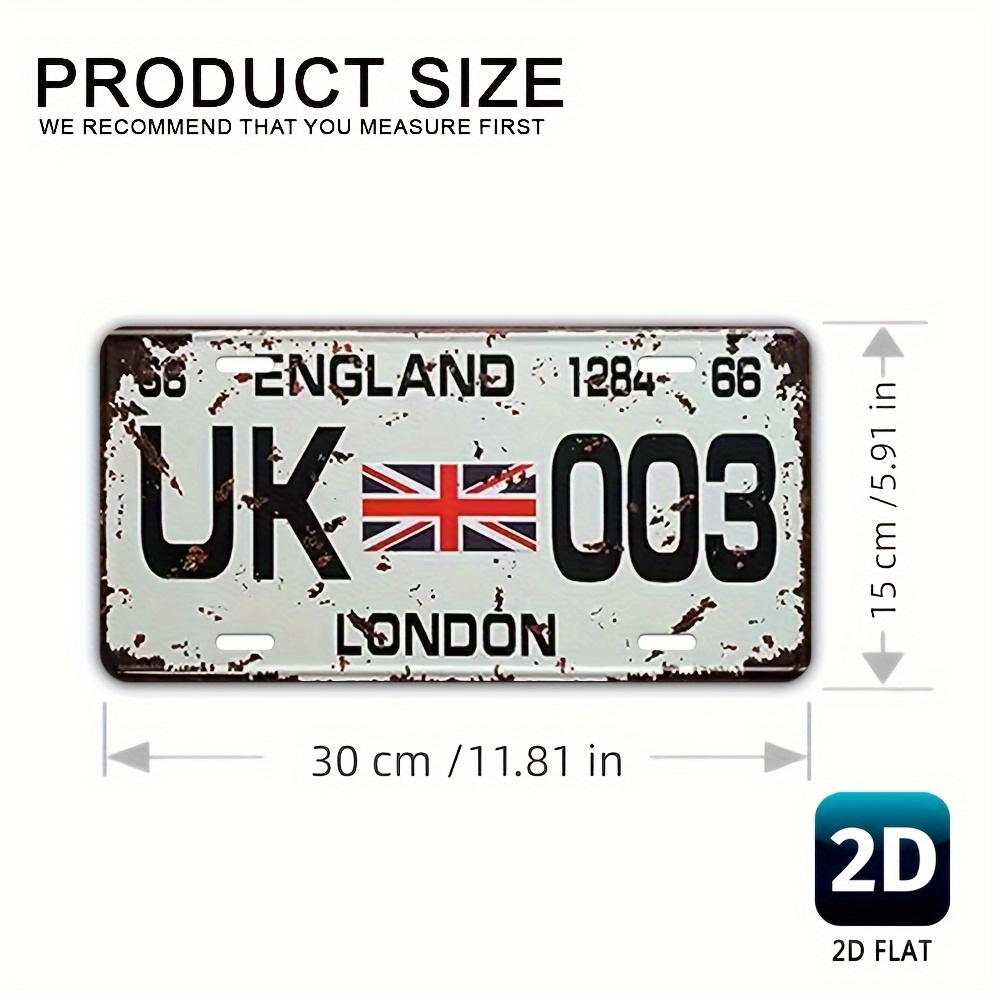 Vintage London UK License Plat - огляд і ціна Home Office London