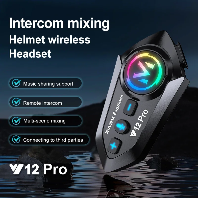 Y12 Pro Motorcycle Helmet Blue - огляд і ціна Home Office Headset