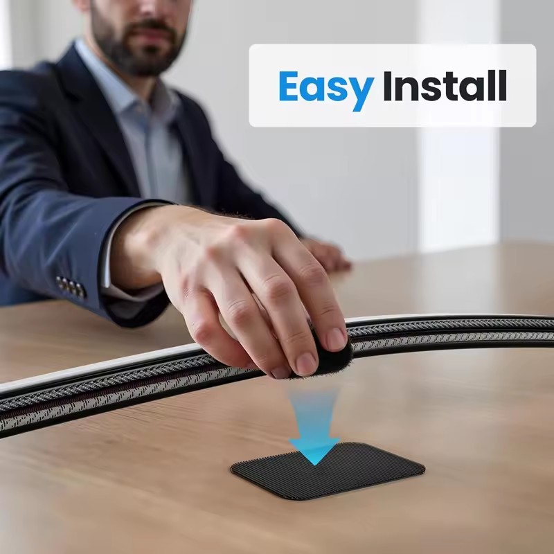 Adhesive Under Desk Cable Ties - огляд і ціна Home Office Organization