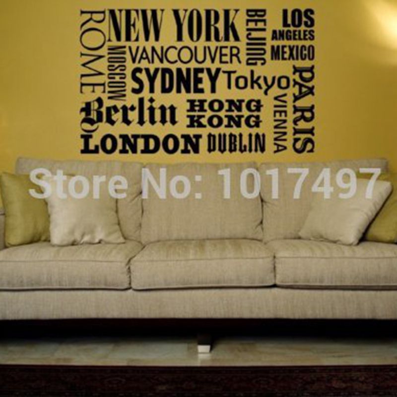 New York London Paris Quote wa - огляд і ціна Home Office London