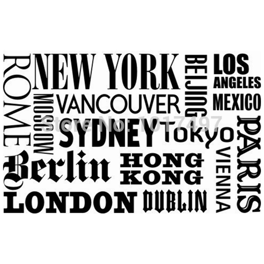 New York London Paris Quote wa - огляд і ціна Home Office London