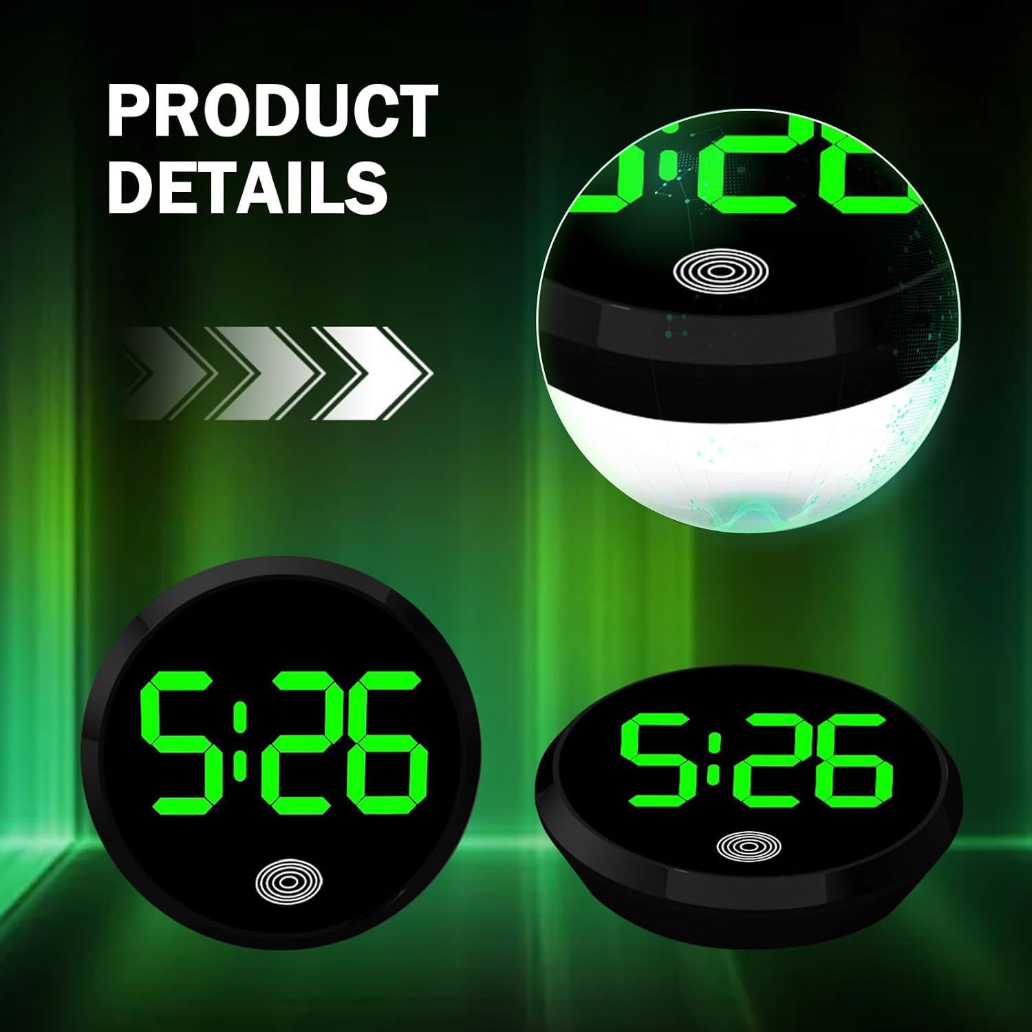 Universal Car Dashboard Digita - огляд і ціна Led Desk Clock